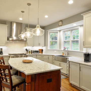 Two-finish Cherry and Maple Kitchen Design Fredericksburg, VA