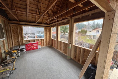 Inspiration for a contemporary home design remodel in Vancouver