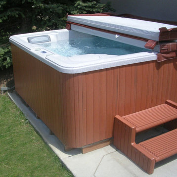 Spa/Hot Tub Cabinet Replacement Kit, Redwood