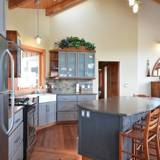 Ideas para cocinas | Fotos de cocinas costeras con encimera de zinc