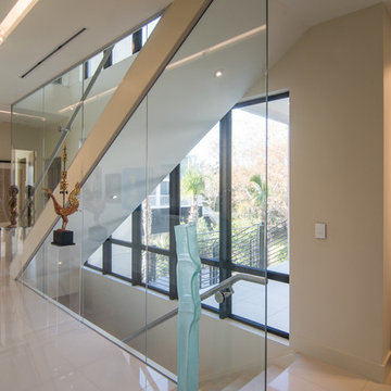 Modern Glass Staircase Floating