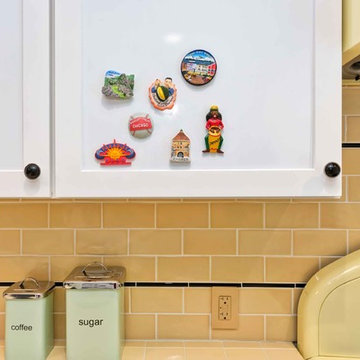 Sunny Yellow Retro Kitchen