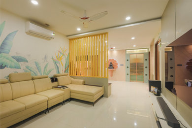 Living room - modern living room idea in Hyderabad