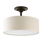 Progress Lighting P3939-20 Inspire 13" Two-Light Semi-Flush Ceiling Fixture