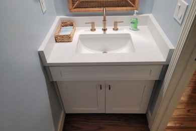 Inspiration for a transitional powder room remodel