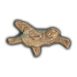 5" Swimming Sea Turtle from the Ocean Dog Collection - Mosaic Tile