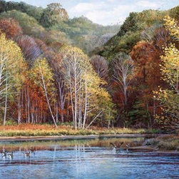 Peaceful Setting Wall Mural (large) - Wallpaper