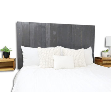 Handcrafted Headboard, Hanger Style, Gray, King