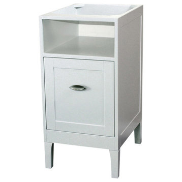 16" Cabinet, White Cabinet Only