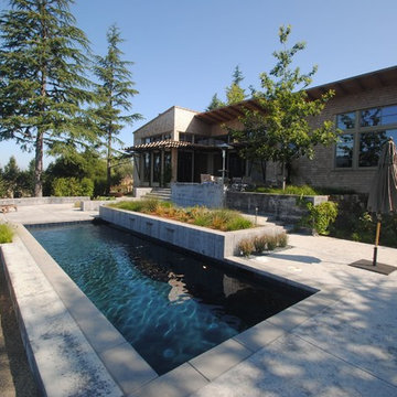 Existing pool reduced in size Corby Pools