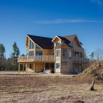 Log Home In Limington, Maine