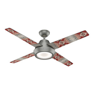 Matte Black Hunter Fan Large Hunter 59307 Mill Valley 52 Ceiling Fan with Light