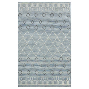 Amer Rugs Berlin Lanmore BER-1 Blue Hand-hooked - 8' X 10' Rectangle Area Rug