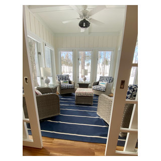 Cozy Sunroom - Beach Style - Sunroom - Other - by DOOR COUNTY INTERIORS ...