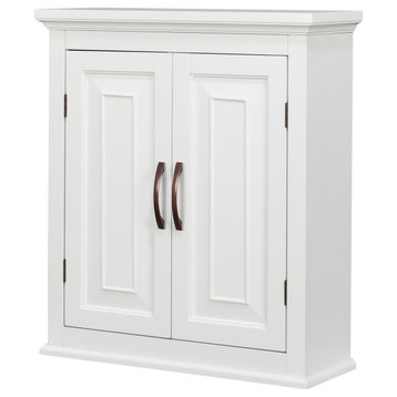 Wooden Bathroom Storage Wall Cabinet White