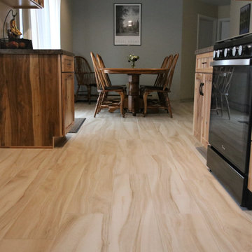 New Flooring in Kitchen / Dining Remodel