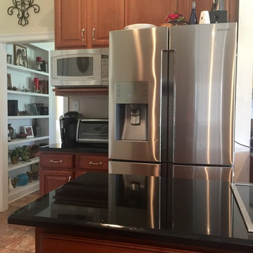 Absolute Black Slidell Kitchen