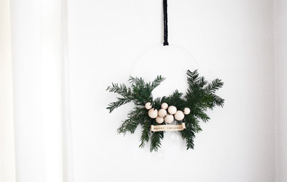 DIY : Une couronne de Noël minimaliste