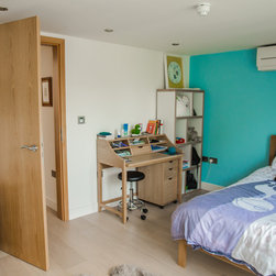 Oak Real Wood Veneer Single Doors - Home Decor