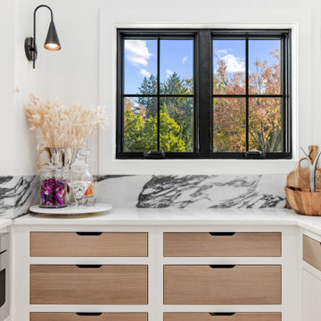 California Modern White Oak Kitchen