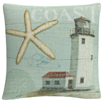 Lisa Audit 'Beach House II' Decorative Throw Pillow