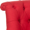 Roland Tufted Chair, Cranberry/Cherry/Mahogony