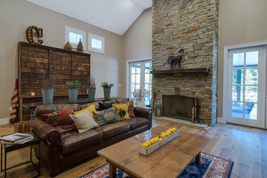 Family room - country family room idea in Philadelphia