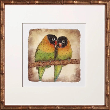 Love Birds #1 in Golden Bamboo Artwork