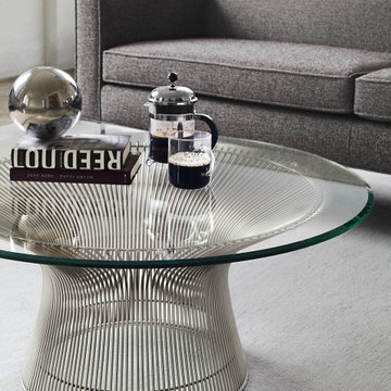 Modern Coffee Tables with Lucite Acrylic Legs