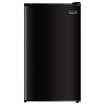 3.5-Cu. Ft.  Refrigerator With Full-Width Freezer Compartment, Black