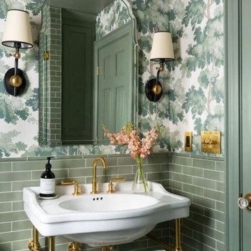 Wallpaper installation Bathroom in Roswell