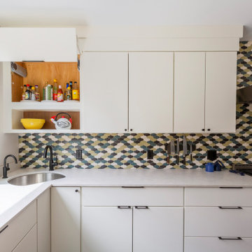 Hidden Cabinet Tilt-Up Storage