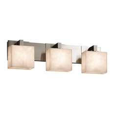 Justice Design Clouds Mod 3-Light Bath Bar, Rectangle, Clouds, Incandescent