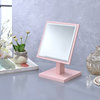 Pink Rectangle Makeup Shaving Tabletop Mirror