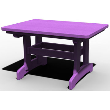 Poly Lumber Rectangle Coffee Table, Purple