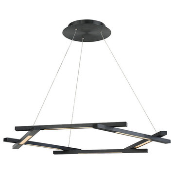 Modern Forms Metric 38" LED Chandelier in Black