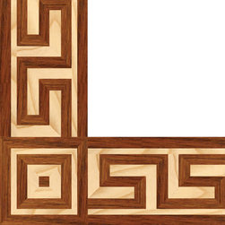 Oshkosh Designs Crescent Inlay Border and Corner - Hardwood Flooring