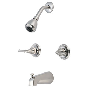 Olympia Faucets P-1230 Elite 1.5 GPM Tub and Shower Trim Package - Brushed