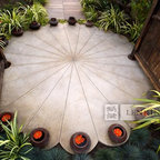 River Rock Path - Contemporary - Landscape - Los Angeles - by Lenkin