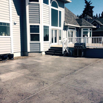 Cheshire stamped patio