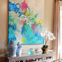 SOLD!!!   Art - Original Abstract Painting, 60 X 48 - Paintings