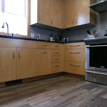 Modern birch plus pantryClean Birch Kitchen plus Pantry