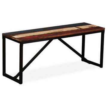 vidaXL Dining Bench Table Bench for Living Room Bedroom Solid Reclaimed Wood