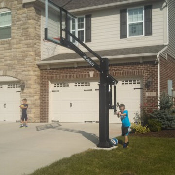 Meribeth Y's Pro Dunk Platinum Basketball System on a 35x25 in Avon, IN