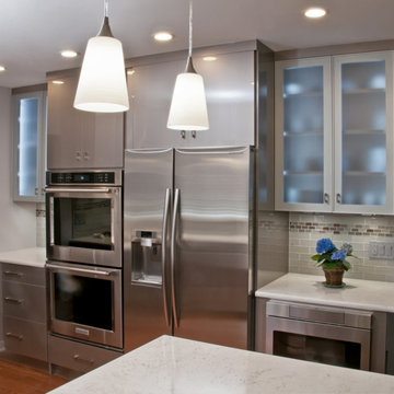 Frosted Glass Cabinets