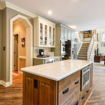 Transitional Three-finish Kitchen Remodel Williamsburg, VA
