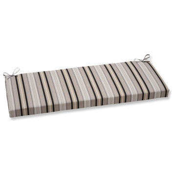 Getaway Stripe Black Bench Cushion