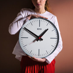Modern Gray Clock - Wall Clocks