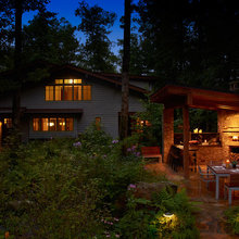 outdoor fireplace