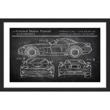 "Sports Car Design" Framed Painting Print, 36"x24"